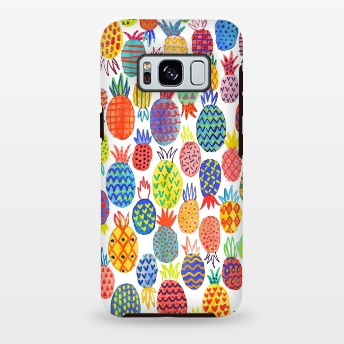 Galaxy S8 plus StrongFit Cute Pineapples by Ninola Design