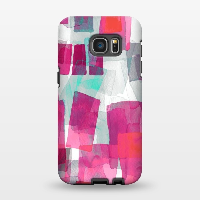 Galaxy S7 EDGE StrongFit Romantic Rectangular Blocks by Ninola Design