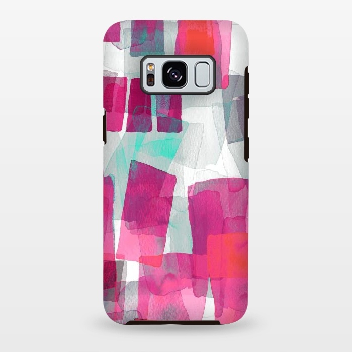 Galaxy S8 plus StrongFit Romantic Rectangular Blocks by Ninola Design