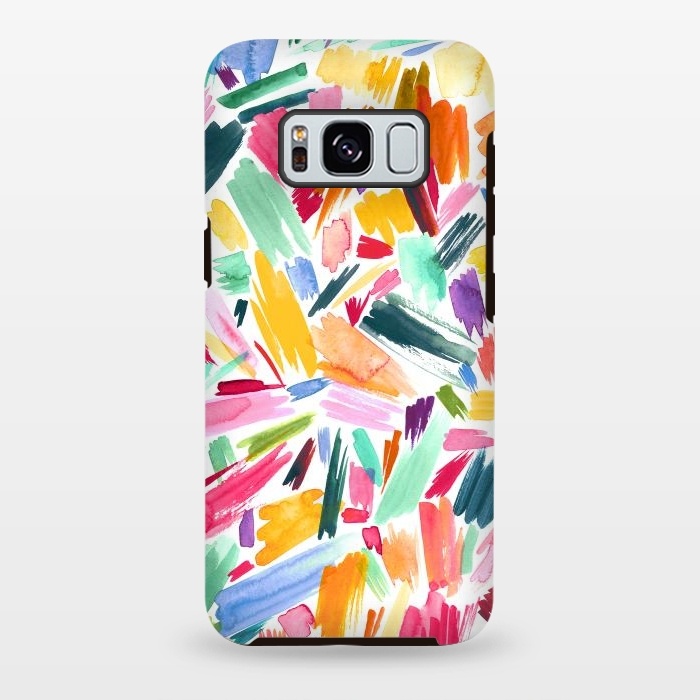 Galaxy S8 plus StrongFit Simple Pleasure Color Scrabbles by Ninola Design