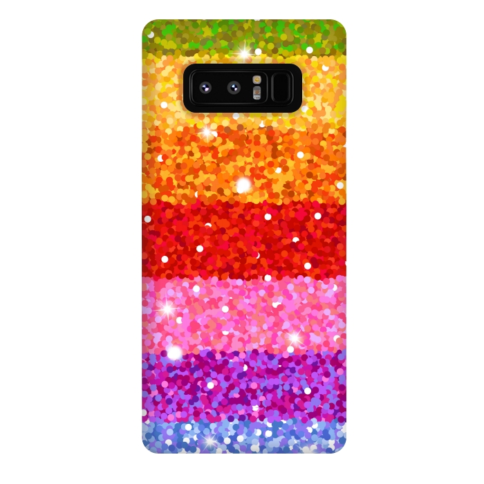 Galaxy Note 8 StrongFit rainbow dotted pattern by MALLIKA