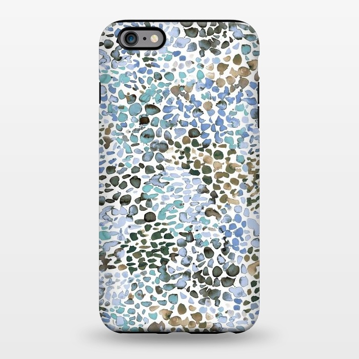 iPhone 6/6s plus StrongFit Blue Specked Watercolor by Ninola Design