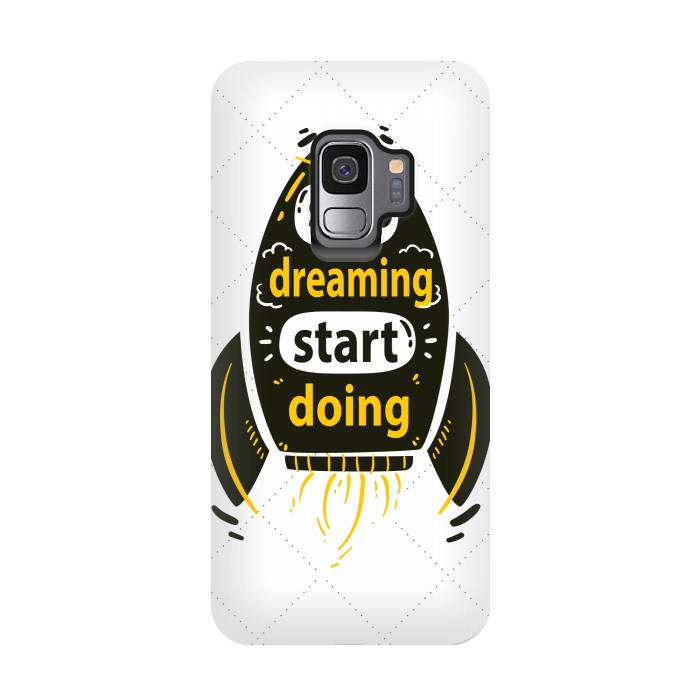 Galaxy S9 StrongFit STOP DREAMING START DOING by MALLIKA