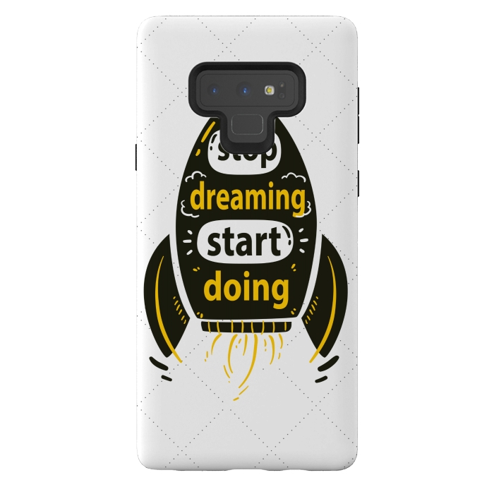 Galaxy Note 9 StrongFit STOP DREAMING START DOING by MALLIKA