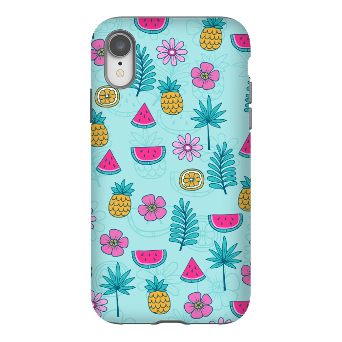 iPhone Xr StrongFit TROPICAL FRUIT PATTERN by MALLIKA