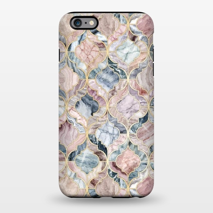 iPhone 6/6s plus StrongFit Moroccan Marble Tile Pattern by Micklyn Le Feuvre