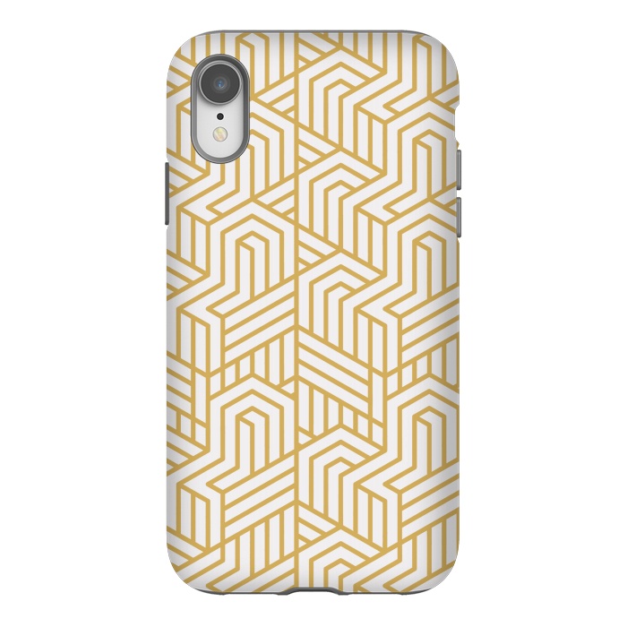 iPhone Xr StrongFit copper pattern by MALLIKA