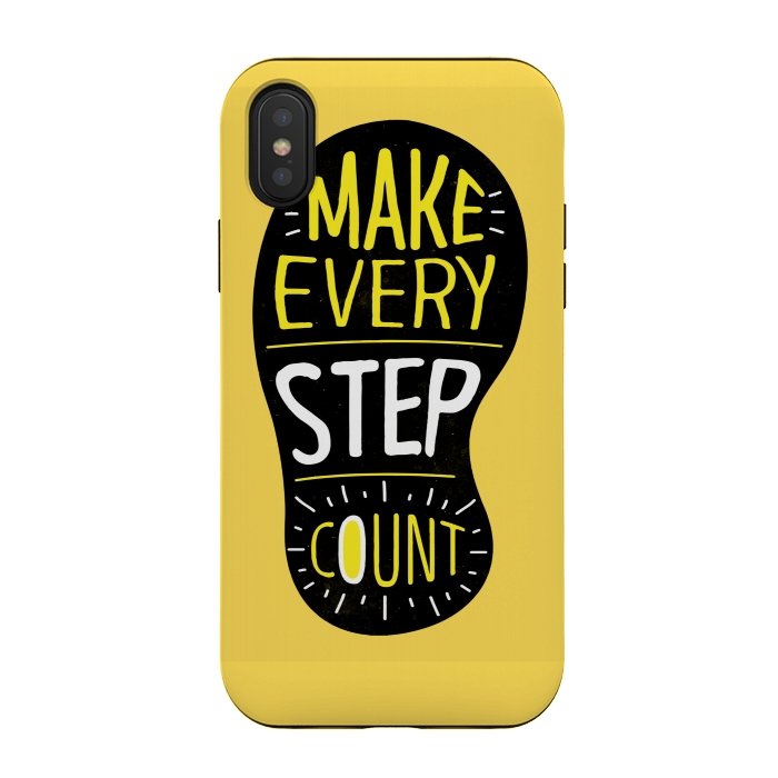 iPhone Xs / X StrongFit make every step count by MALLIKA