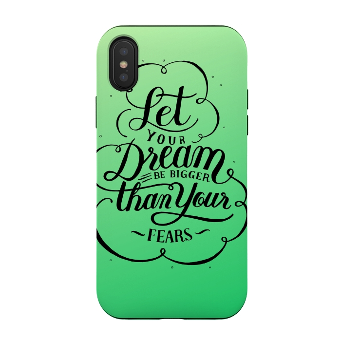 iPhone Xs / X StrongFit let your dreams be bigger by MALLIKA