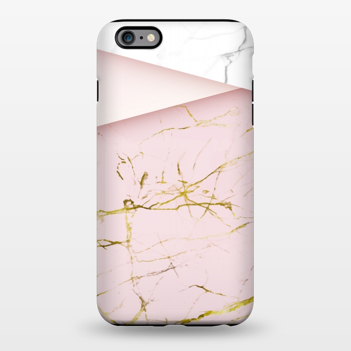 iPhone 6/6s plus StrongFit pink marble print 2 by MALLIKA