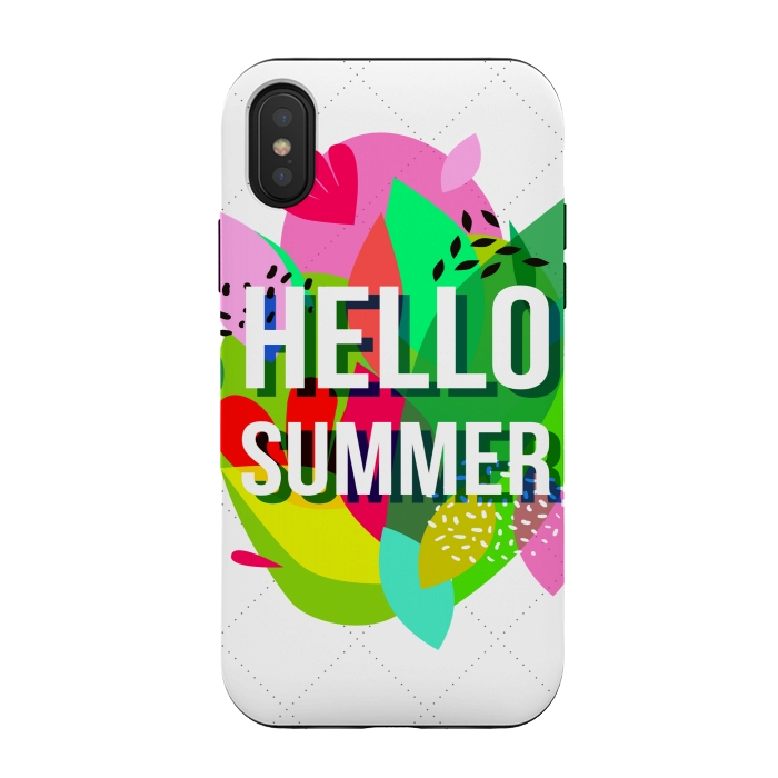 iPhone Xs / X StrongFit hello summer by MALLIKA
