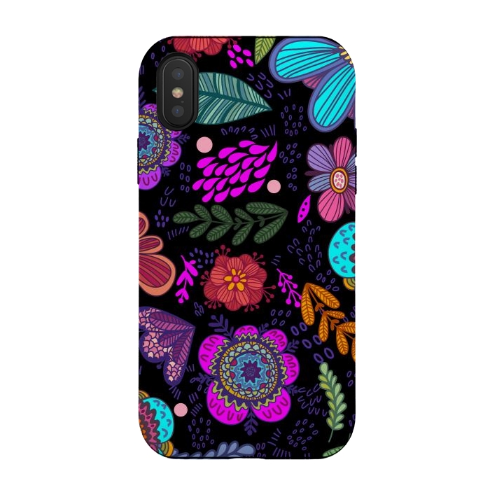 iPhone Xs / X StrongFit Flowers Online by ArtsCase
