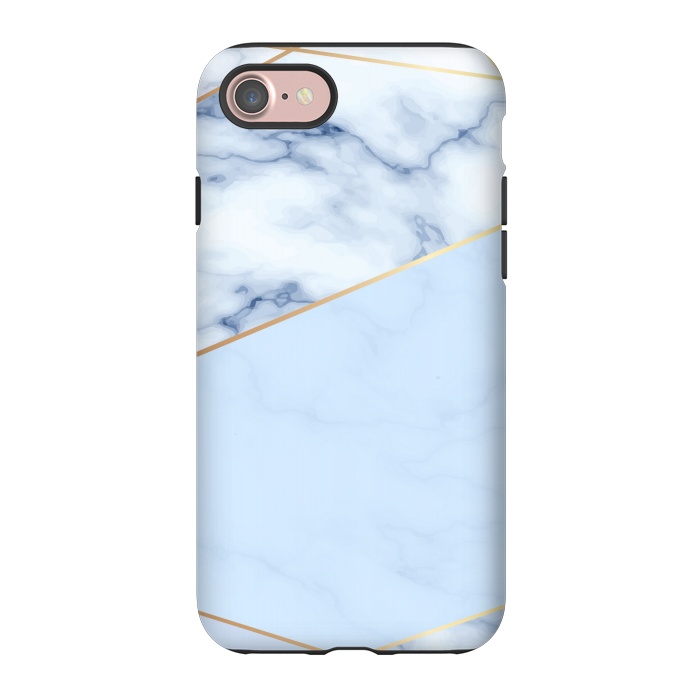 iPhone 7 StrongFit BLUE MARBLE PATTERN by MALLIKA