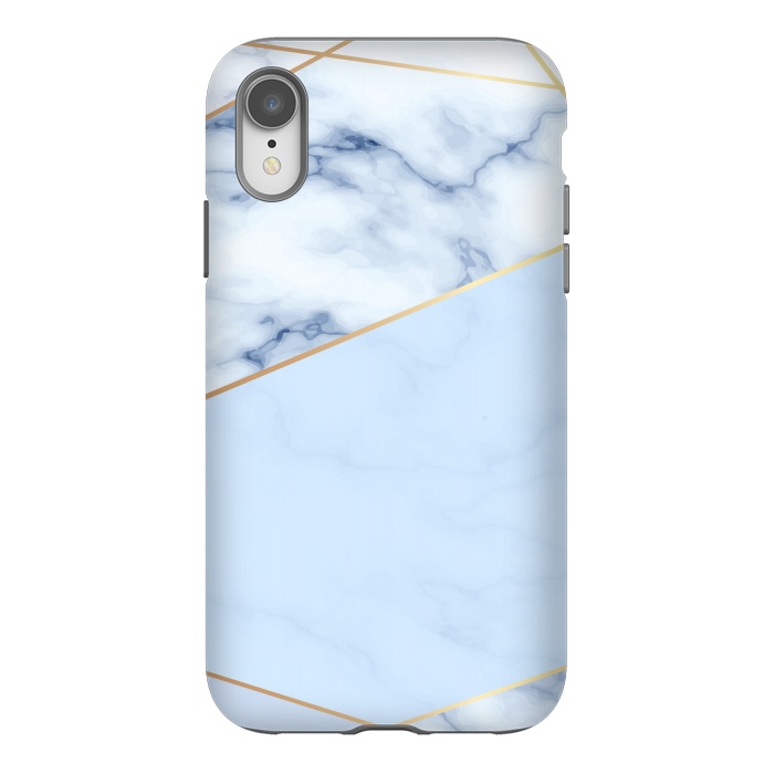 iPhone Xr StrongFit BLUE MARBLE PATTERN by MALLIKA