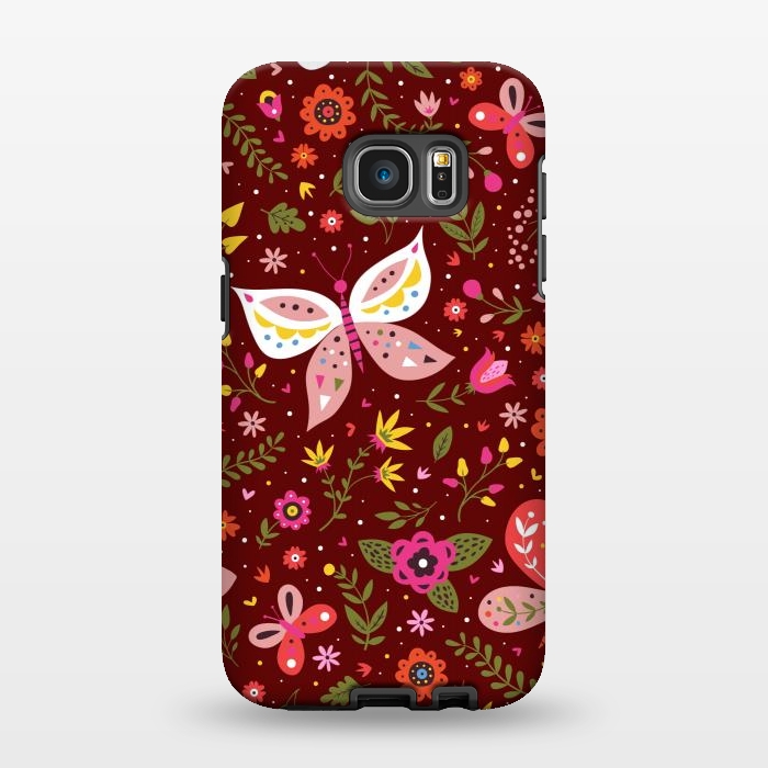 Galaxy S7 EDGE StrongFit Butterflies Dancing In Wine by ArtsCase