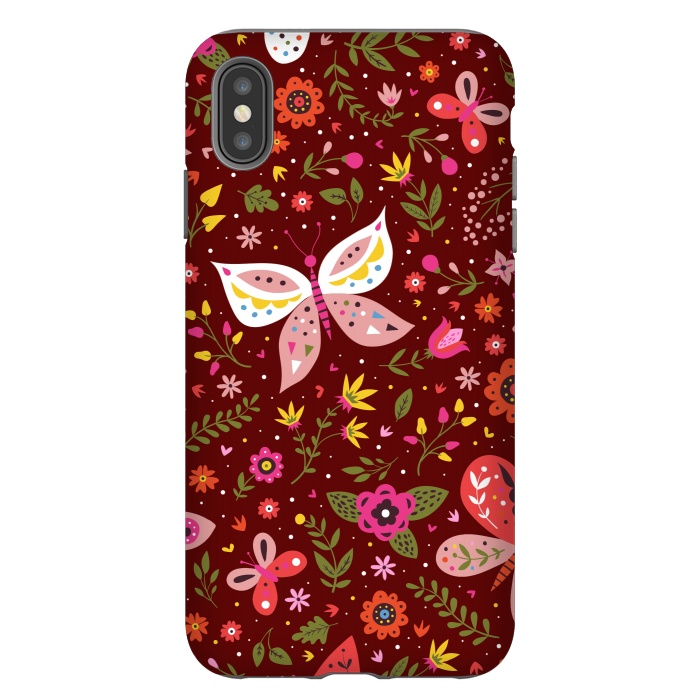 iPhone Xs Max StrongFit Butterflies Dancing In Wine by ArtsCase