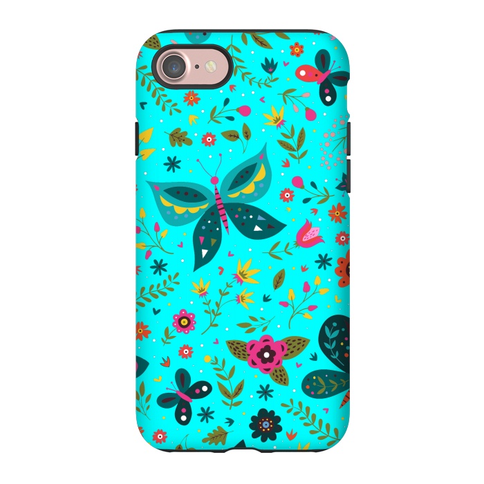 iPhone 7 StrongFit Butterflies Dancing In Aquamarine by ArtsCase