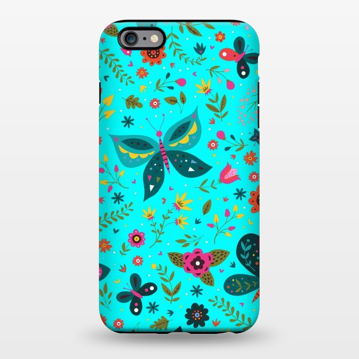 iPhone 6/6s plus StrongFit Butterflies Dancing In Aquamarine by ArtsCase