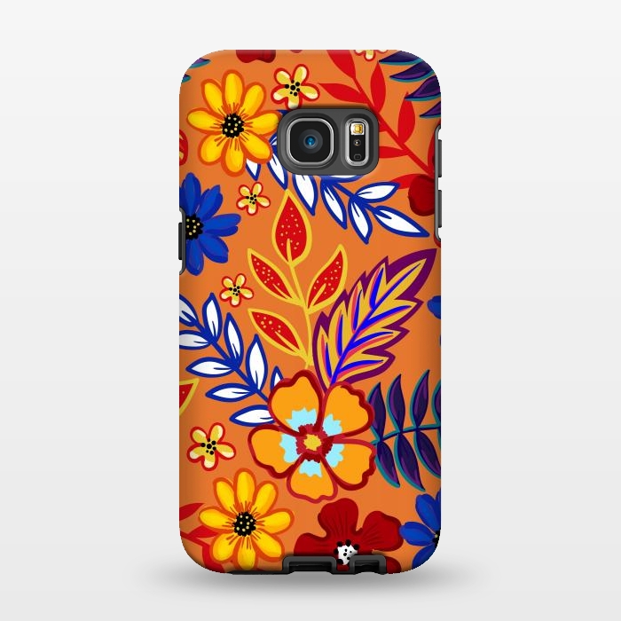 Galaxy S7 EDGE StrongFit Flowers In The Tropics by ArtsCase