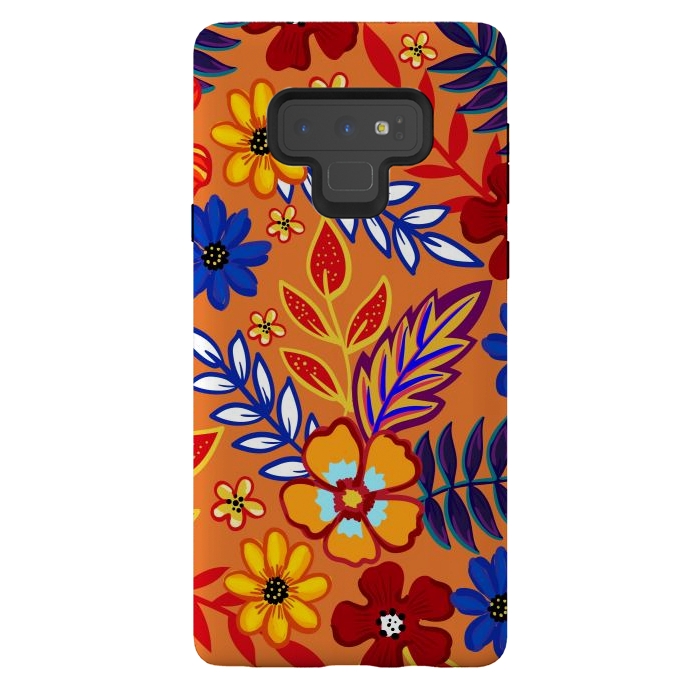 Galaxy Note 9 StrongFit Flowers In The Tropics by ArtsCase