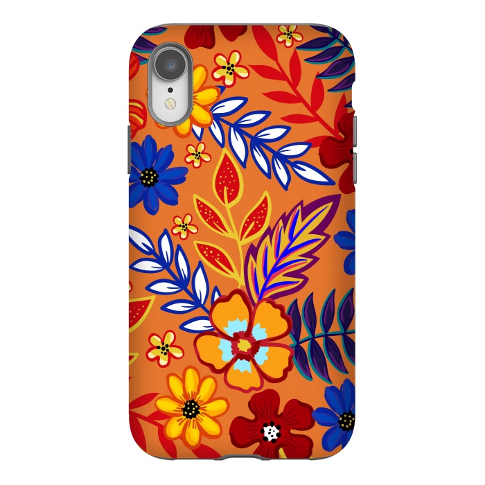 iPhone Xr StrongFit Flowers In The Tropics by ArtsCase