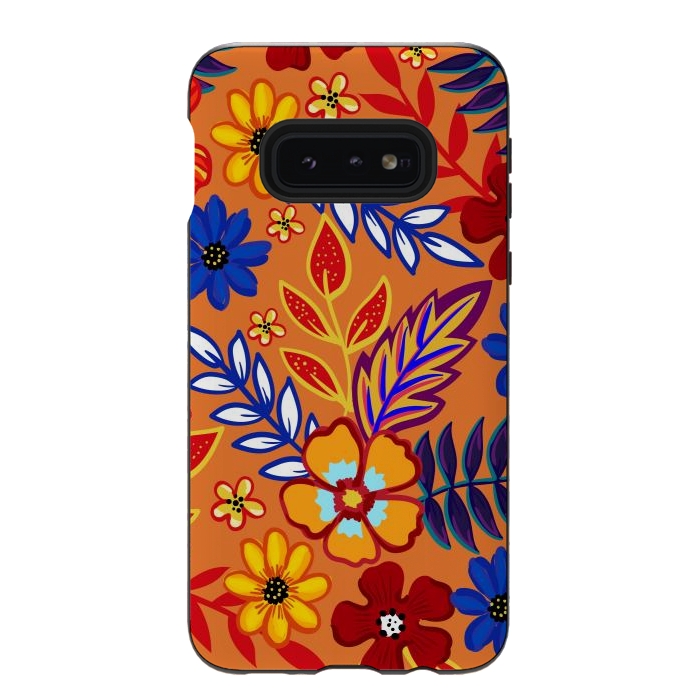 Galaxy S10e StrongFit Flowers In The Tropics by ArtsCase