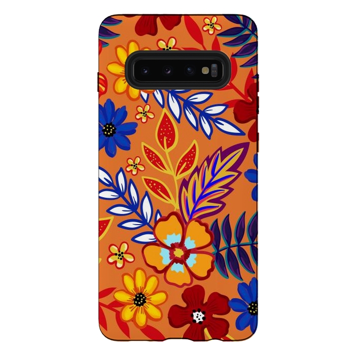 Galaxy S10 plus StrongFit Flowers In The Tropics by ArtsCase