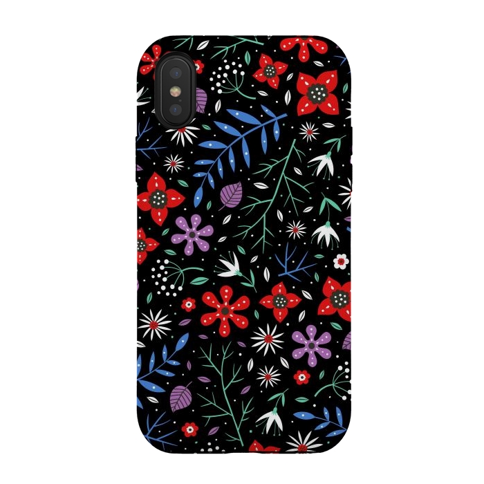 iPhone Xs / X StrongFit Small Flower Patterns by ArtsCase