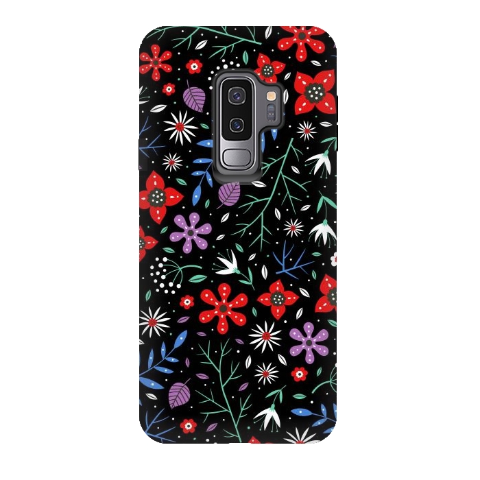 Galaxy S9 plus StrongFit Small Flower Patterns by ArtsCase