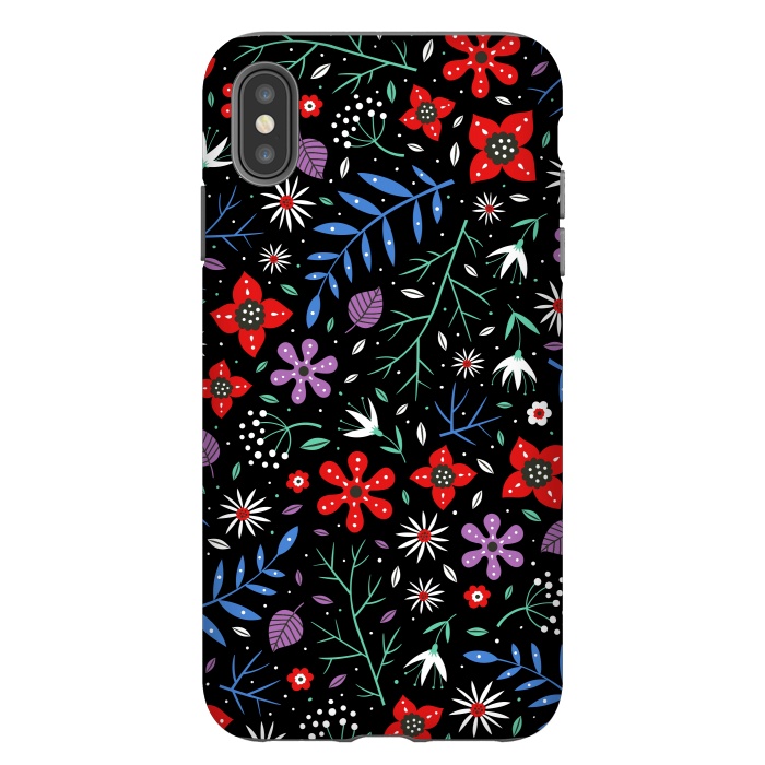 iPhone Xs Max StrongFit Small Flower Patterns by ArtsCase