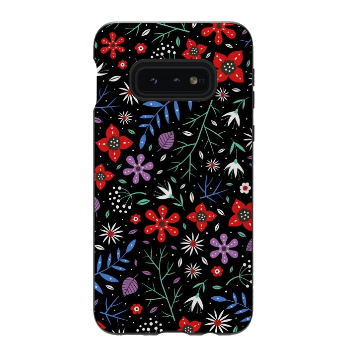 Galaxy S10e StrongFit Small Flower Patterns by ArtsCase