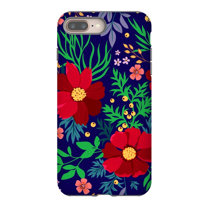 iPhone 7 plus StrongFit Red Flowers In The Ocean by ArtsCase