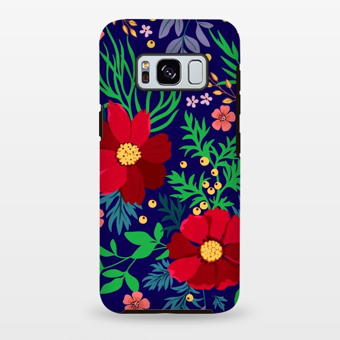 Galaxy S8 plus StrongFit Red Flowers In The Ocean by ArtsCase