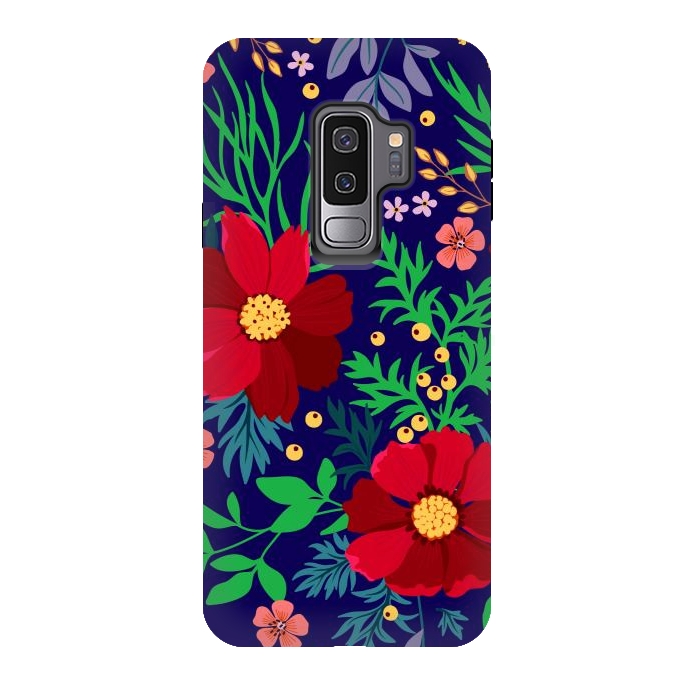 Galaxy S9 plus StrongFit Red Flowers In The Ocean by ArtsCase