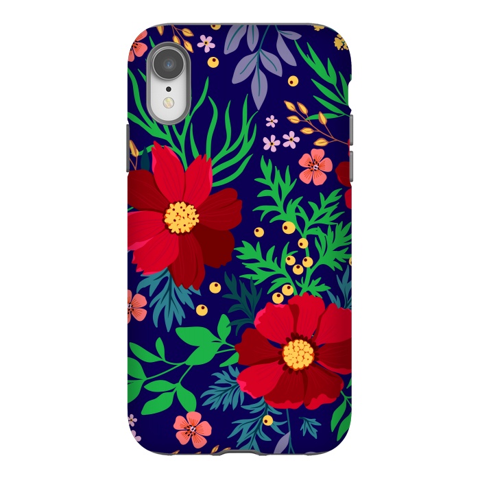 iPhone Xr StrongFit Red Flowers In The Ocean by ArtsCase