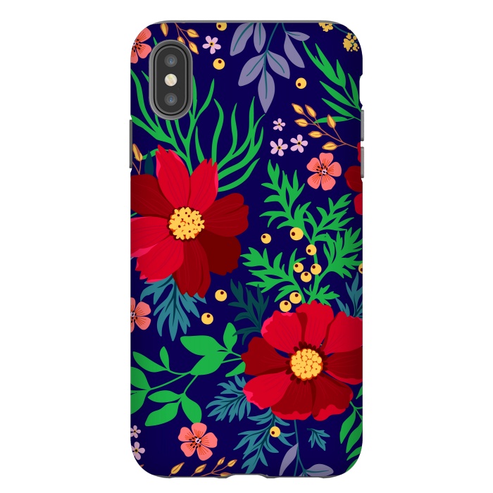 iPhone Xs Max StrongFit Red Flowers In The Ocean by ArtsCase