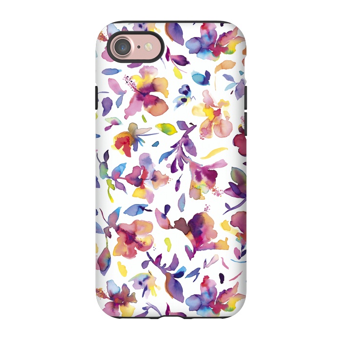 iPhone 7 StrongFit Watery HIbiscus by Ninola Design