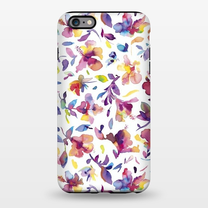 iPhone 6/6s plus StrongFit Watery HIbiscus by Ninola Design