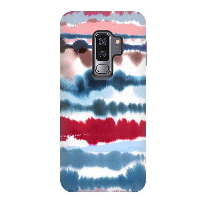 Galaxy S9 plus StrongFit Soft Nautical Watercolor by Ninola Design