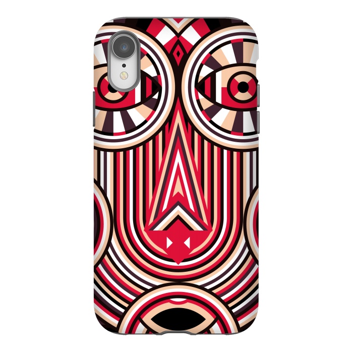 iPhone Xr StrongFit abstract mask by TMSarts