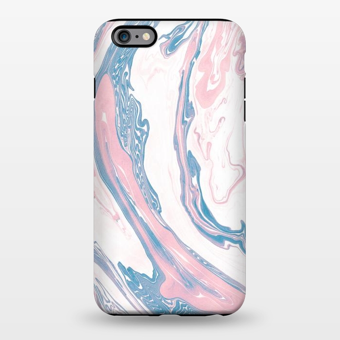 iPhone 6/6s plus StrongFit Blush and Dusty Blue Marble by Allgirls Studio