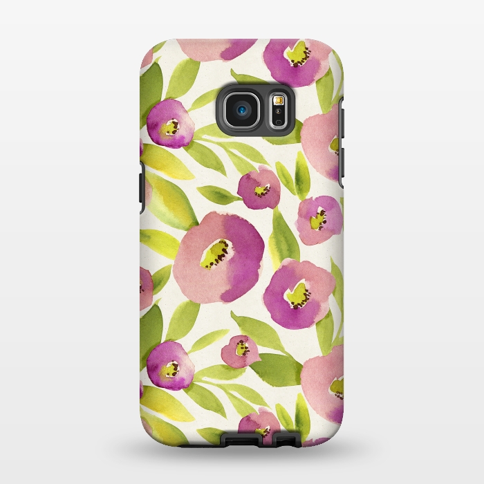 Galaxy S7 EDGE StrongFit Magical Plum Flowers by Allgirls Studio