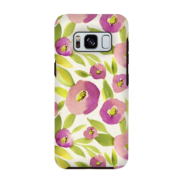 Galaxy S8 StrongFit Magical Plum Flowers by Allgirls Studio