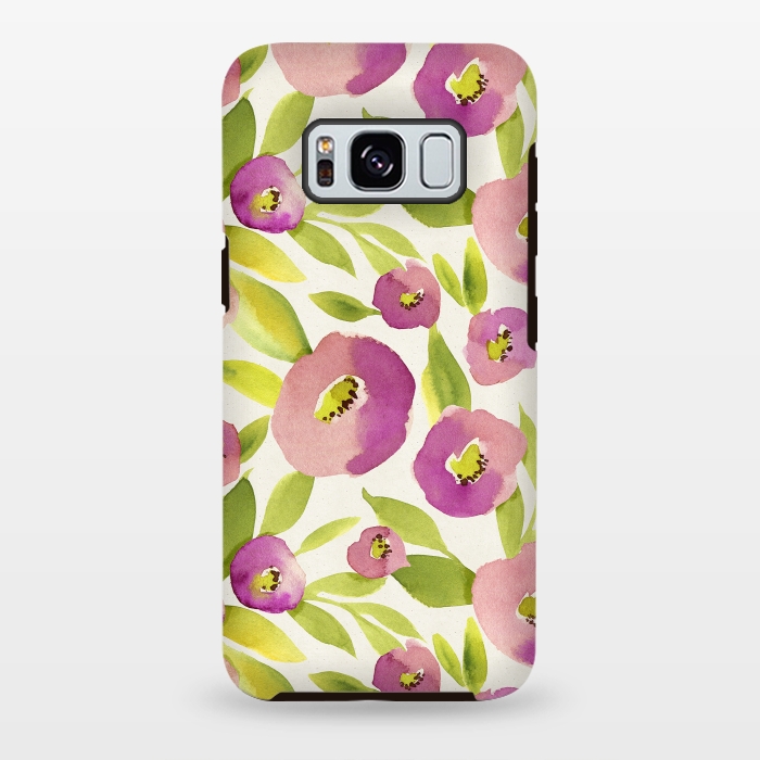 Galaxy S8 plus StrongFit Magical Plum Flowers by Allgirls Studio