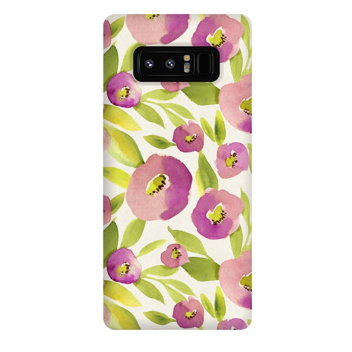 Galaxy Note 8 StrongFit Magical Plum Flowers by Allgirls Studio