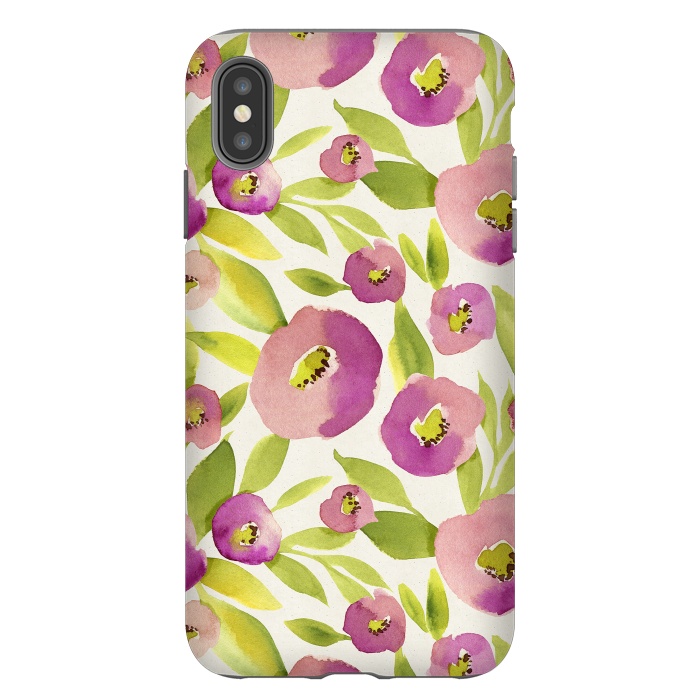 iPhone Xs Max StrongFit Magical Plum Flowers by Allgirls Studio
