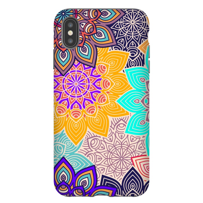 iPhone Xs Max StrongFit Repeated Tropical Mandalas by ArtsCase