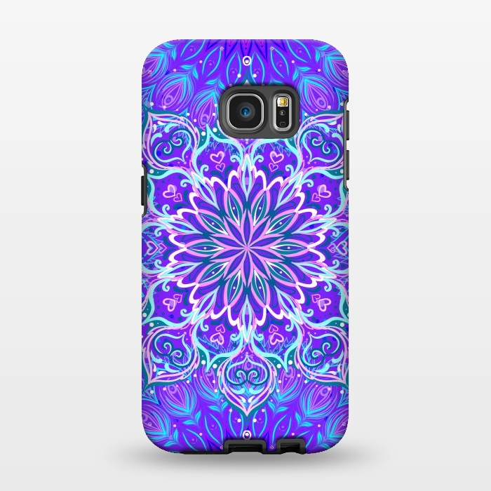 Galaxy S7 EDGE StrongFit Purple Mandalas For The Day by ArtsCase
