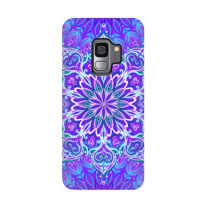 Galaxy S9 StrongFit Purple Mandalas For The Day by ArtsCase