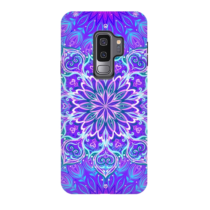 Galaxy S9 plus StrongFit Purple Mandalas For The Day by ArtsCase